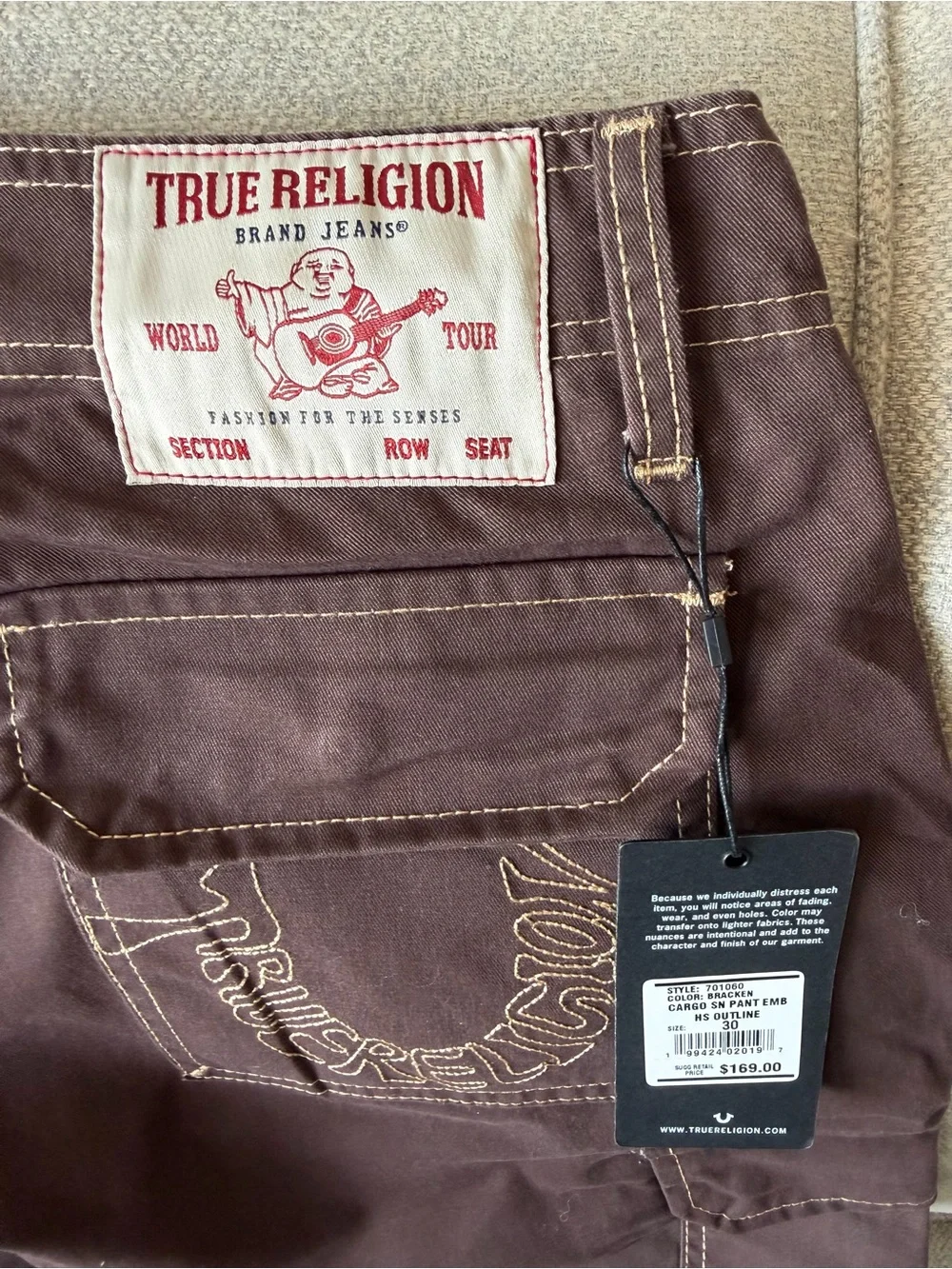 True Religion durable brown